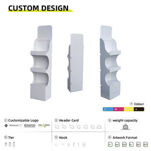 Paksen Cardboard Floor <strong>Counter</strong> <strong>Display</strong> Rack PDQ <strong>Display</strong> Box <strong>with</strong> POS Pop Mart <strong>Paper</strong> Stand <strong>Hook</strong> Product Type <strong>Display</strong> Racks - Product Image 5