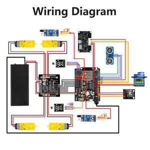 Robot linking 4WD Smart Robot Car Kit ESP32 Starter Kit STEM Intelligent Programming Robot Car für Arduino