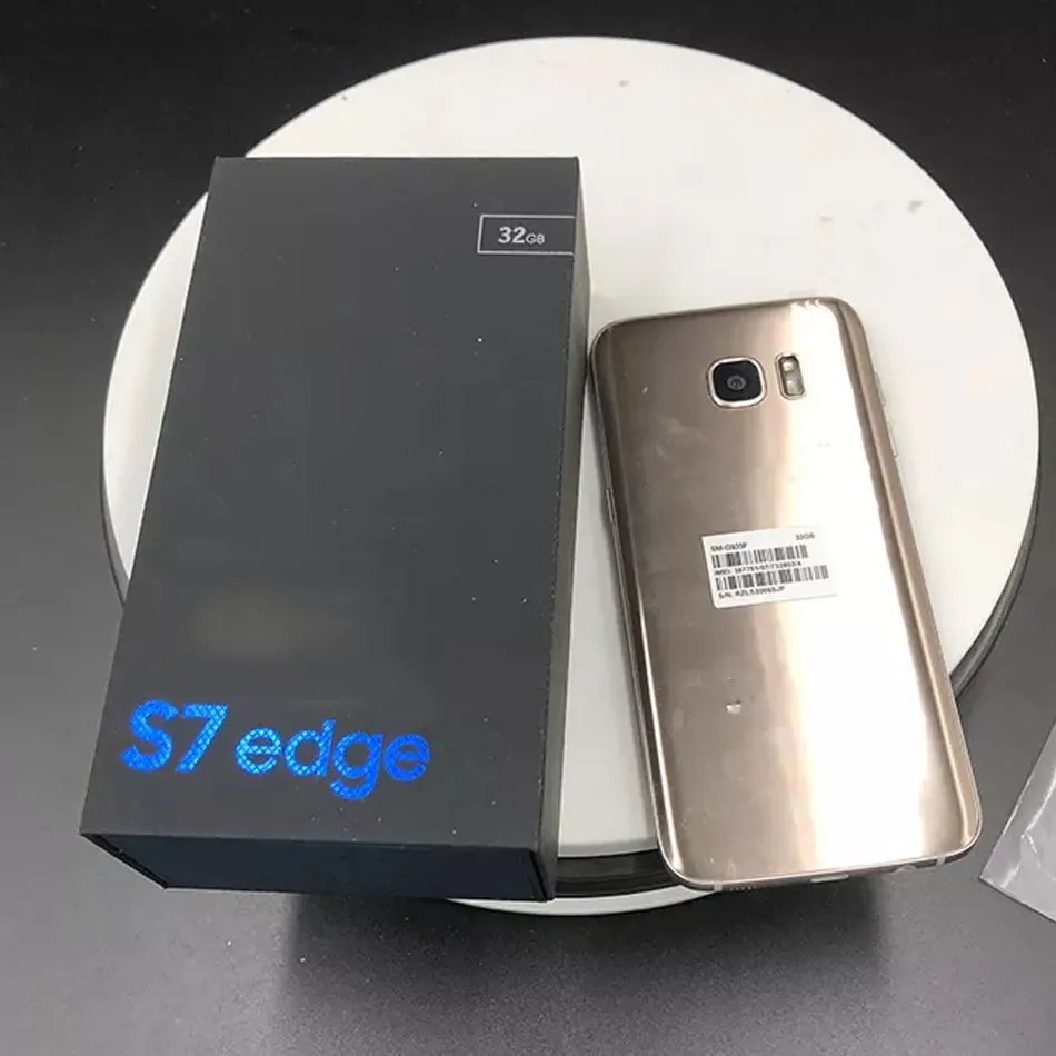 Smartphone samsung galaxy s7 edge versão global original, celular usado para samsung galaxy s7 edge, atacado, android s8, s9 + s10