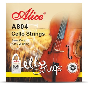 Cuerdas de traje de violonchelo Alice profesional 1-4 cuerdas de acero inoxidable y metal cruzadas antioxidantes 1-4 cuerdas - Product Image 1