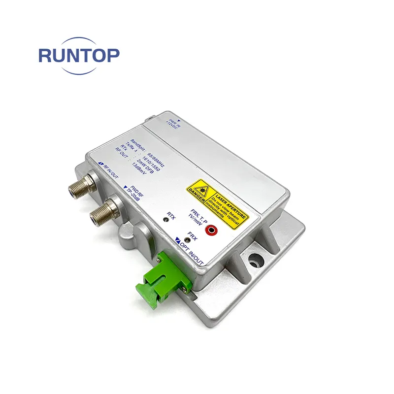 अद्वितीय डिजाइन-20Db आरएफ उत्पादन परीक्षण पोर्ट Docsis नेटवर्क छोटे आकार के लिए बनाया गया इनडोर Catv ऑप्टिक नोड दो-रास्ता ऑप्टिकल नोड्स