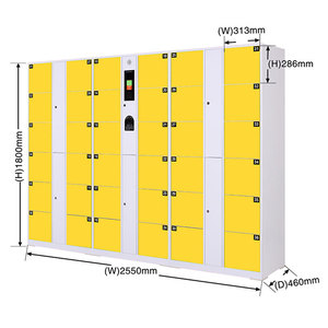 อัจฉริยะอัตโนมัติ, กันน้ำสภาพอากาศตู้เก็บของเฟอร์นิเจอร์กลางแจ้งตู้เก็บของโลหะสมาร์ทรักษาความปลอดภัยล็อกเกอร์หลายช่อง - Product Image 3