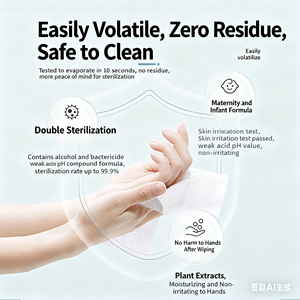 10 Stück Dusch tücher Alkohol Prep Pads 75% Ethanol Medical Gesättigte Hautre inigungs tücher Haushalts desinfektion im Freien - Product Image 2