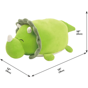 Peluche de dinosaurio 38cmソファクッション枕カスタム新しい愚かな恐竜ぬいぐるみ柔らかくてかわいい小さな恐竜人形