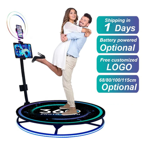 <span class=keywords><strong>360</strong></span> dönen Platform <span class=keywords><strong>360</strong></span> fotoğraf kabini 100cm Photobooth fotoğraf kabini makine iş ve düğün olay fotoğraf kabini baskı ile