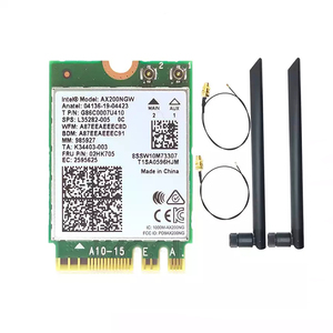 Dual Band Wifi 6 kablosuz 2400Mbps AX200NGW NGFF M.2 Wlan BT 5.1 Wifi kartı 802.11ac/ax Intel AX200 antenler kiti seti için - Product Image 1