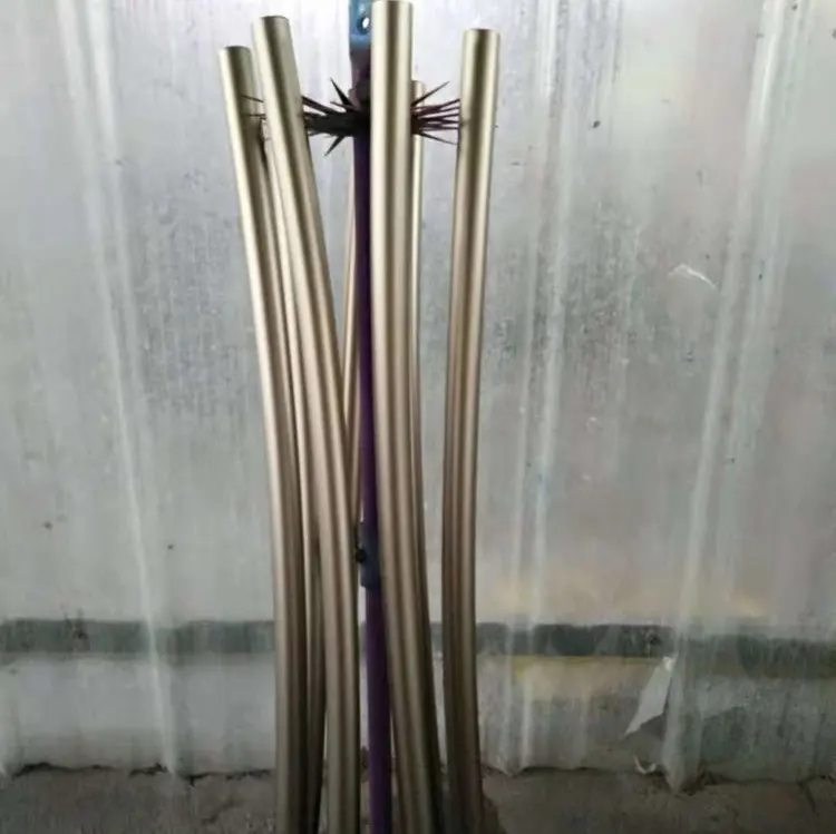 Bạc anodize nhôm uốn cong ống CNC các bộ phận công