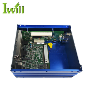 電源入力9V〜36VファンレスデュアルLANミニコンピューターIntelCele-ron3867U組み込み産業用PC、自動販売機用2 PCI付き - Product Image 5