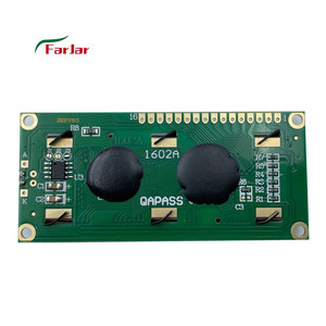 Display lcd con carattere di fabbrica 1602 modulo lcd 16x2 2x16 con retroilluminazione verde gialla - Product Image 1
