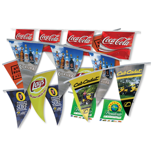Heavy Duty Custom Beer Publicidad Signo Cadena Bandera Banderines Triángulo A todo color Bunting Banner - Product Image 5