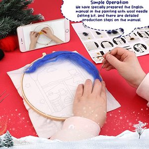 สำหรับ chenistory DIY 20x20ซม. ภาพจิตรกรรมขนสัตว์เข็มรู้สึกกรอบปักผ้าใบฐานงานทำมือหุ่นสำหรับ GI กำหนดเอง - Product Image 5