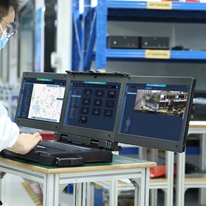 15.6 Inch Portable Triple Screen Industrial Rugged Laptop <strong>Computer</strong> Win10 I3 I5 I7 Three Screen Rugged Notebook for Emergency - Product Image 5