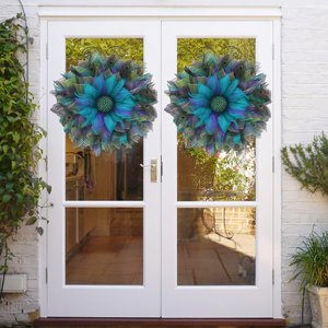 Phong cách lãng mạn polyethylene Peacock Deco Lưới Vòng hoa mới trang trí nhà ý tưởng - Product Image 4
