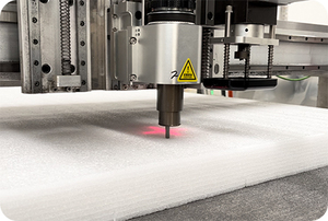 100mm Thickness <strong>CNC</strong> Oscillating Knife Cutting Styrofoam Polystyrene EPS Foam Cutting Cutter Machine Without Smoke nor Dust - Product Image 6