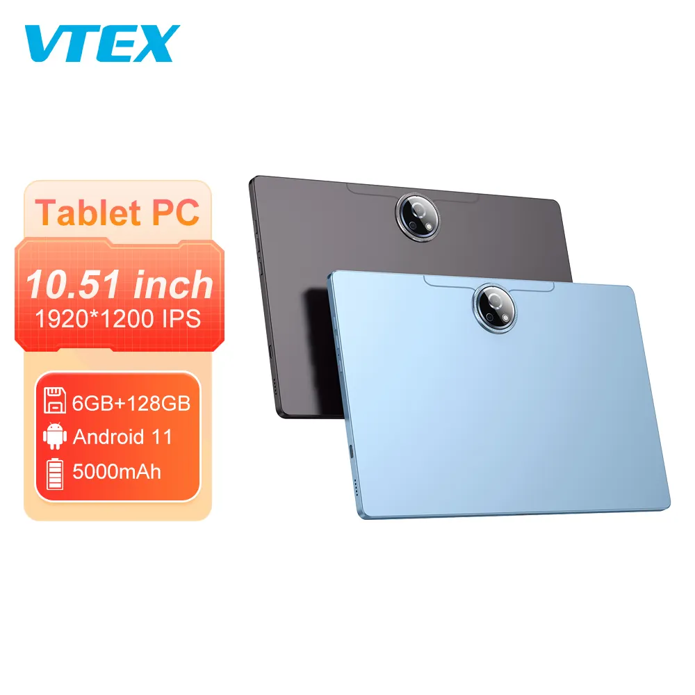 Android 13 Tablet Pc 10,51 Zoll 12 GB 512 GB Mtk6771 Octa Core bis zu 2,0 GHz 5+13 M High-Definition-Kamera