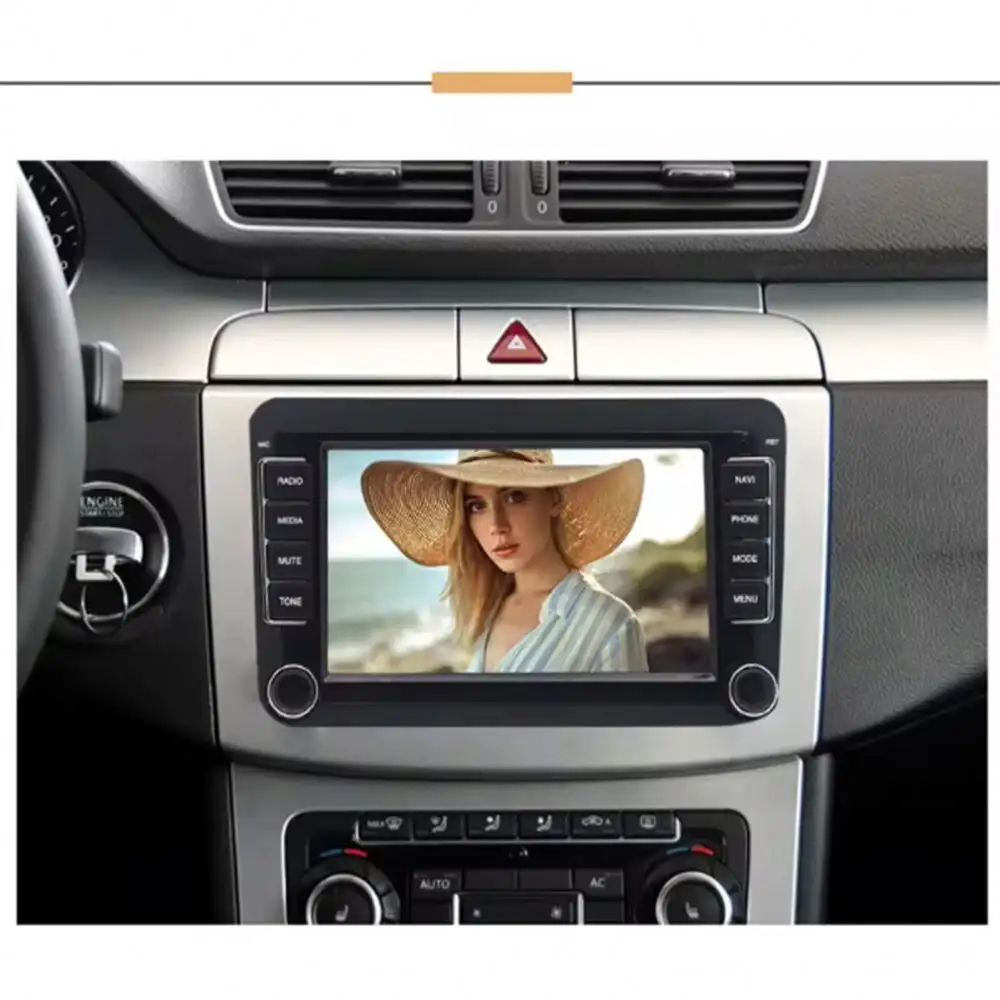 Akıllı araç Dvd oynatıcı oyuncu 7 inç dokunmatik Carplay ekran ile 5G Wifi 7 inç araba Stereo radyo Fm ses Mp5 çalar için evrensel oto