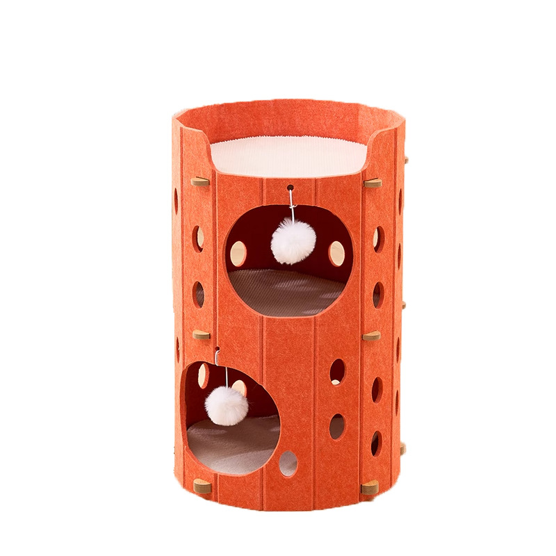 Perforated Orange 2-Tier 37*37*60cm