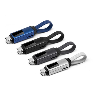 2025新款100W USB C充电器电缆，带发光二极管显示器2合1型-C快速充电数据线，带键盘，适用于华为 - Product Image 6