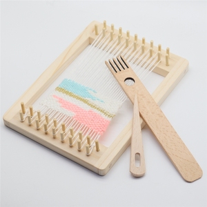 迷你织布机套件木制梳子针线 - Product Image 5