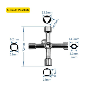 4-way çok fonksiyonlu alaşım programı çapraz anahtar için tren/asansör DIY sınıf 1:1 hizmet özelleştirilebilir OEM üçgen/kare tasarım - Product Image 3