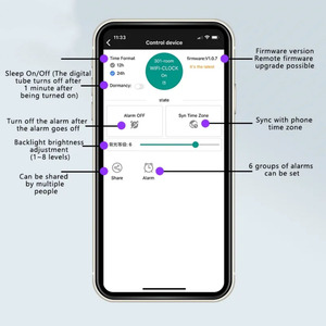 WiFi timing <strong>clock</strong> <strong>module</strong> + audio player automatic <strong>clock</strong> DIY digital electronic <strong>clock</strong> wireless network timing