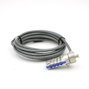 Chapado en cromo 4 combinación Digital para portátil Tablet cuña de bloqueo ranura para Cable de la computadora portátil de bloqueo - Product Image 1