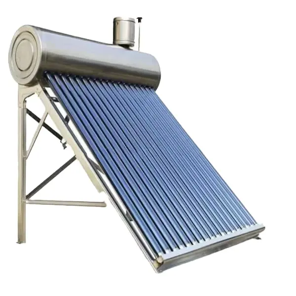 Scaldabagno solare da 150 litri scaldacqua solare non in pressione con serbatoio assistente da 5 litri
