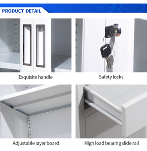 Giá Rẻ Giá hiện đại Dọc Kim Loại Tủ hồ sơ văn phòng Lưu trữ tập tin tài liệu tủ phím điều chỉnh 2 ngăn kéo tùy chỉnh RAL - Product Image 6