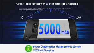 Android 14 Colector DE DATOS 5,5 pulgadas IP67 Lector de código QR 2D de mano resistente Escáner de código de barras industrial Bluetooth NFC GPS OTG PDAs