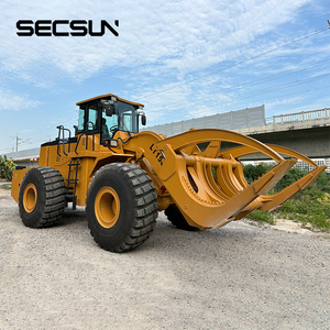 Cargador de madera de bosque de 12 toneladas y 15 toneladas, cargador de ruedas de remolque de troncos pesados para componentes de núcleo de aserradero agrícola, incluido el motor del motor - Product Image 6