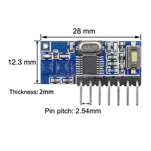 RF-Empfänger-Lerncode-Decoder modul 433 MHz Drahtloser 4-CH-Ausgang Decodieren des HF-Empfänger moduls für Remote EV 1527