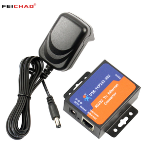 Módulo de servidor RS232 a Ethernet TCP IP de tamaño pequeño, convertidor Ethernet compatible con DHCP/DNS, actualizado al 200