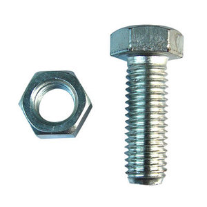 Chất lượng cao Trắng kẽm mạ 10.9 mạ kẽm <span class=keywords><strong>Bolt</strong></span> 8*25 10*40 Nut Hexagon 100 mét ASME/DIN 933/DIN 931 nội bộ sửa chữa M6 M8 - Product Image 1