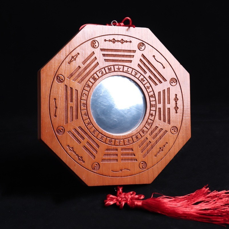 Grand miroir convexe (environ 20 cm de diamètre x 1,6 cm)