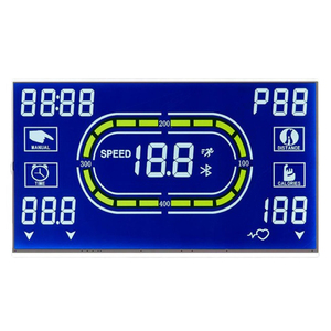Segmento personalizado VATN Modo azul negativo Pantalla LCD transmisiva de grado automotriz con temperatura de funcionamiento ultra amplia - Product Image 3