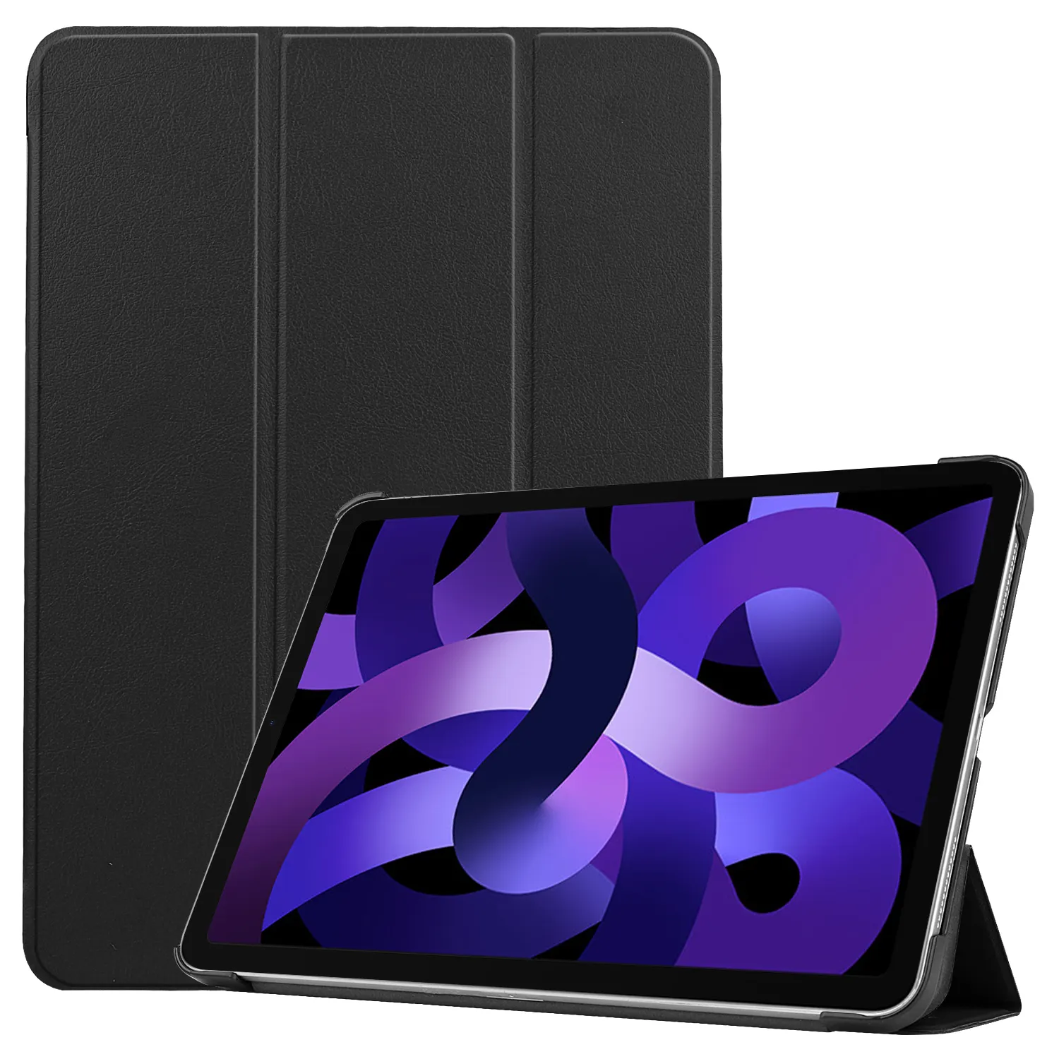 CYKE Trifold Sarung Tablet Pc Cangkang Keras Kulit Pu Casing Tablet Generasi Ke-5 untuk Apple Ipad Air 5 Air 4 10.9 Inci 2022 2020