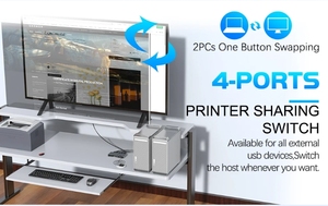 2024 New Dropshipping 4K 60Hz 2 Port USB <strong>KVM</strong> <strong>Switch</strong>- Switcher Support 2 PC <strong>Computers</strong> 3 USB &amp; 1 2.0B Port Output - Product Image 3