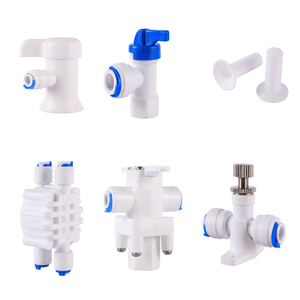 1/4&quot; 3/8&quot; OD Tube Water Purifier Connector Pipe Pressure Reducing Regulator Valve 2 or 4 Way Flow <strong>Control</strong> Quick Fitting - Product Image 1
