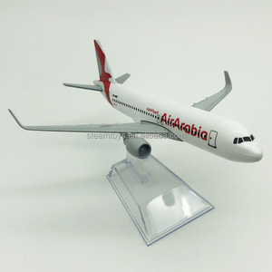 エアアラビア航空モデル1:400スケール16CMダイキャスト航空機モデルA320エアバス320モデル飛行機メーカーから - Product Image 6