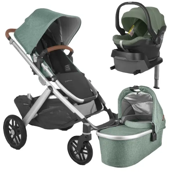 Las mejores ventas UPPAbaby VISTAS V2 Cochecito Emmett Green Melange Más vendidos disponibles