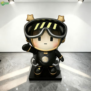 Tượng mô hình cậu bé không gian hiện đại bằng sợi thủy tinh gia cường nhựa (FRP) tùy chỉnh bán buôn, nhân vật hoạt hình sáng tạo dùng làm đạo cụ sự kiện thương mại, quà tặng doanh nghiệp - Product Image 3