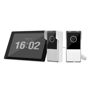 Echtzeit-Gegensprechanlage Video-Tür sprechanlage für Villa 2 * POE-Türklingel 1*10-Zoll-Touch-LCD-Unterstützung für mehrere Sprachen