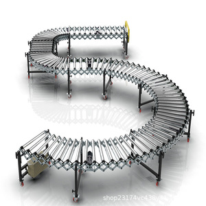 50kg Bags Truck <strong>Loading</strong> <strong>Unloading</strong> Trolley Roller Conveyor <strong>Machine</strong> for Truck <strong>Unloading</strong>