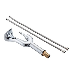 Vàng sáng tạo rửa lưu vực vòi nước nóng và lạnh phòng tắm bồn rửa vòi nước lỗ duy nhất nhà vệ sinh phòng tắm vòi nước gắn trên sàn - Product Image 6