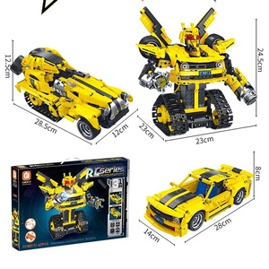 Robot telecomandato FC9007-9008 modello intellettuale di Kidsren Robot meccanico in plastica assemblato - Product Image 5