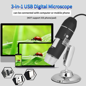 Lupa de microscopio con Zoom Digital 1600X, con función OTG, lupa de luz de 8 LED para Android, Windows y MAC - Product Image 3