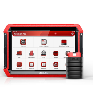 ANCEL-herramienta de diagnóstico automático DS700, escáner OBD2, sistemas completos, codificación ECU, prueba activa de coche, medidor Obd2, verificación de Herramientas Automotrices