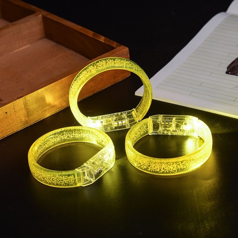 Bracelet acrylique jaune-jaune