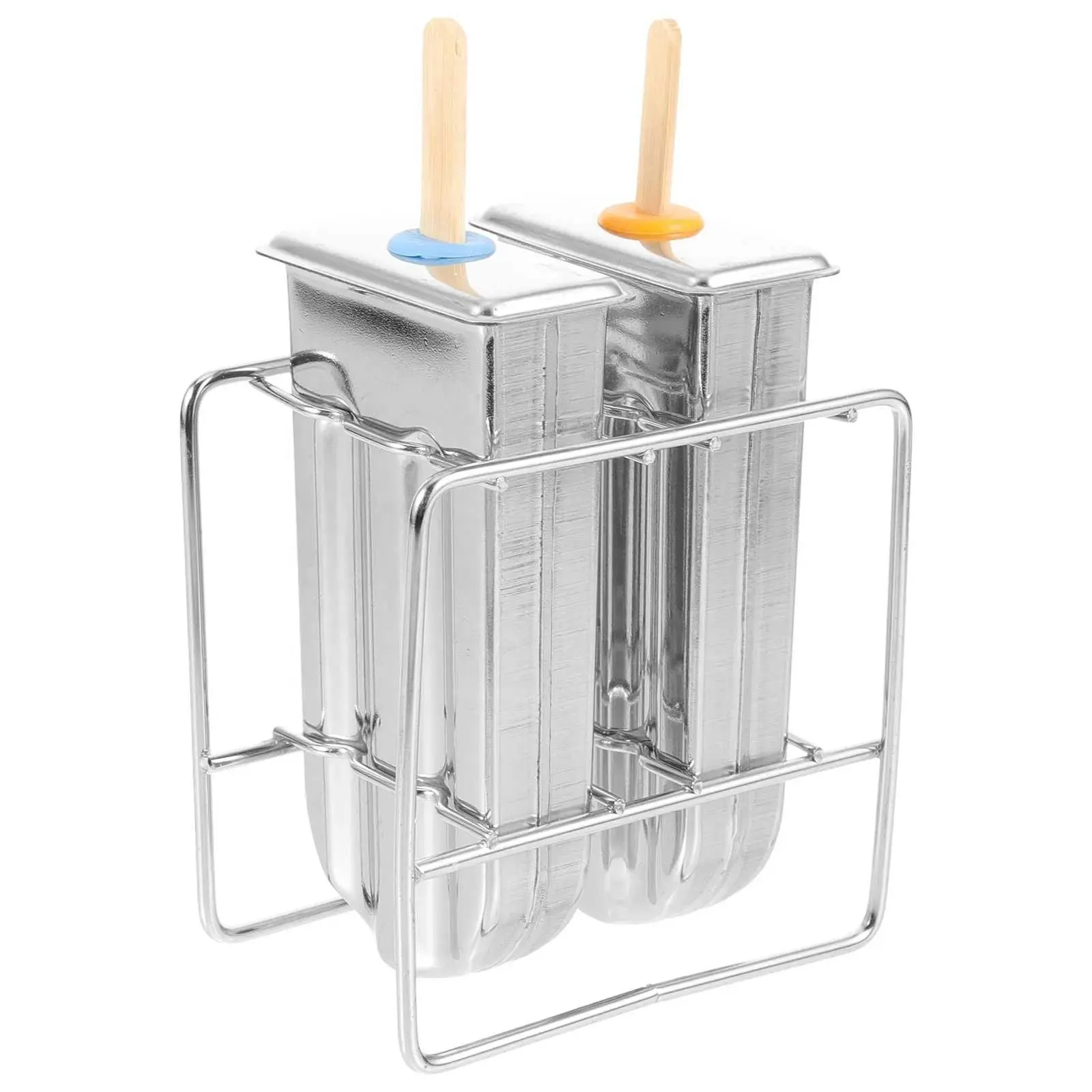 Contenedor de helado DIY, bandejas de cubos de paletas, fabricante de moldes de acero inoxidable, Mini moldes para hacer moldes