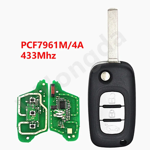 กุญแจรีโมทแบบพับ3ปุ่มสำหรับเบนซ์กุญแจอะไหล่อัจฉริยะพร้อม CWTWBB1G767 4A PCF7961M 433MHz - Product Image 6